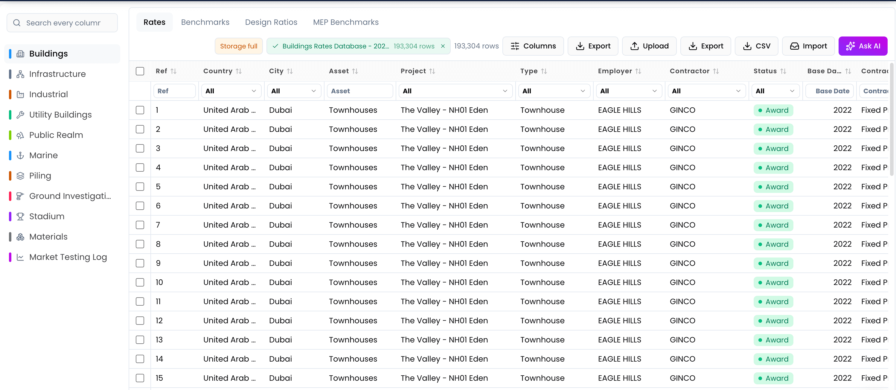 ioInsight platform preview — Benchmark rates